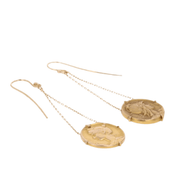 Boucles d'oreilles Pendantes en or jaune - Castafiore