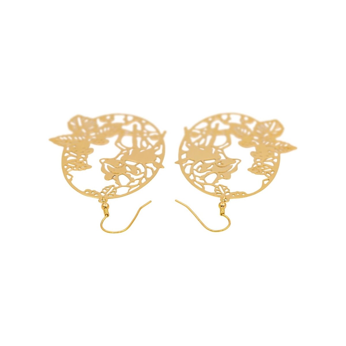 Boucles d'oreilles Pendantes en or jaune - Castafiore