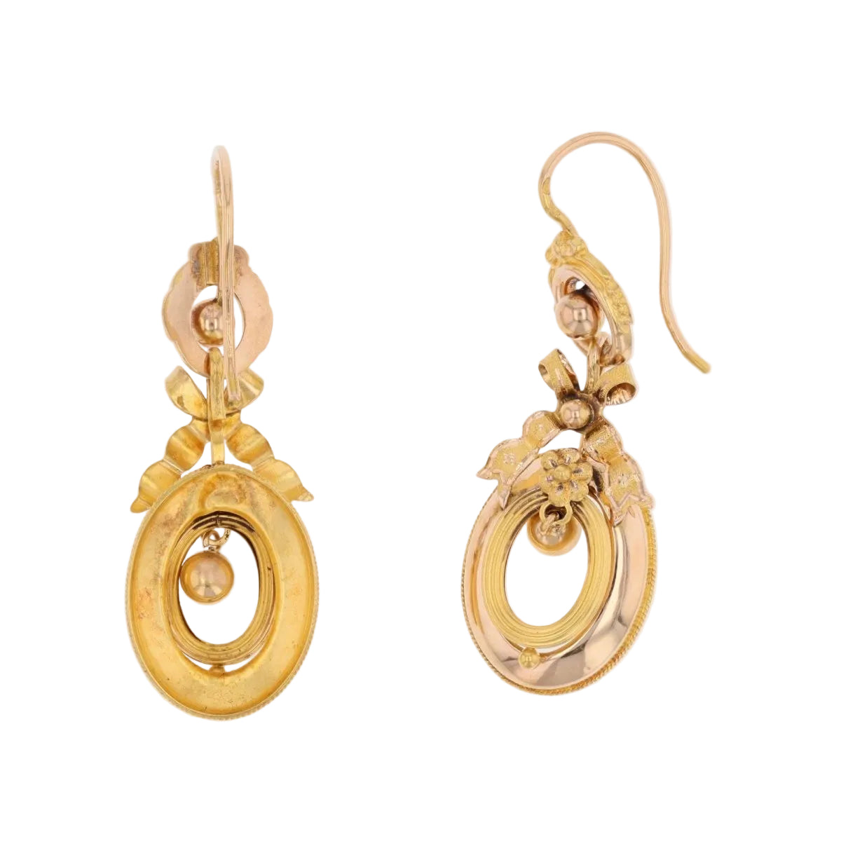 Boucles d'oreilles Pendantes en or jaune - Castafiore