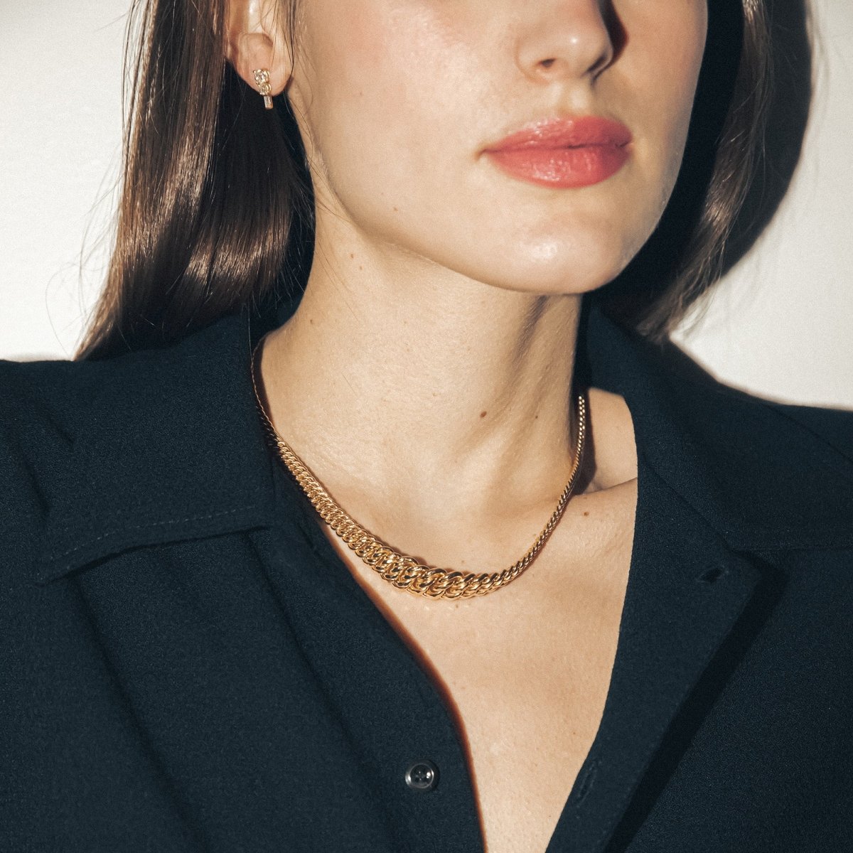 Boucles d'oreilles Pendantes en or jaune et diamants - Castafiore