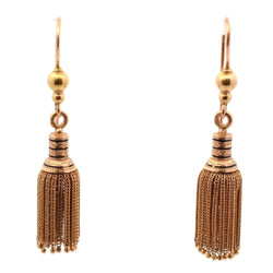 Boucles d'oreilles Pendantes en or jaune et émail - Castafiore