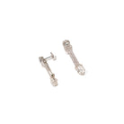 Boucles d’oreilles Pendantes en platine et or blanc - Castafiore