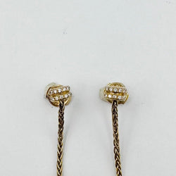 Boucles d'oreilles Pendantes FRED "Baie des Anges" en or jaune, perles et diamants - Castafiore