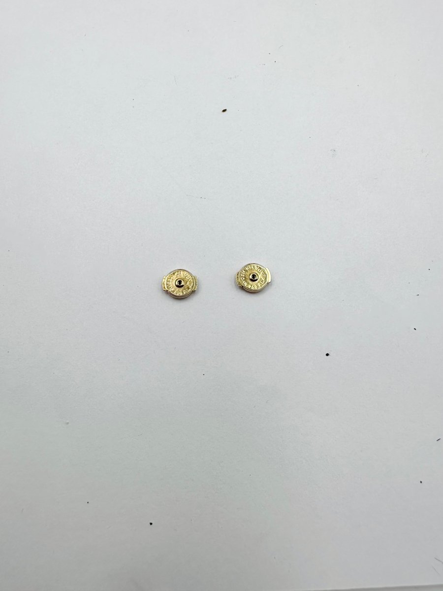 Boucles d'oreilles Pendantes FRED "Baie des Anges" en or jaune, perles et diamants - Castafiore