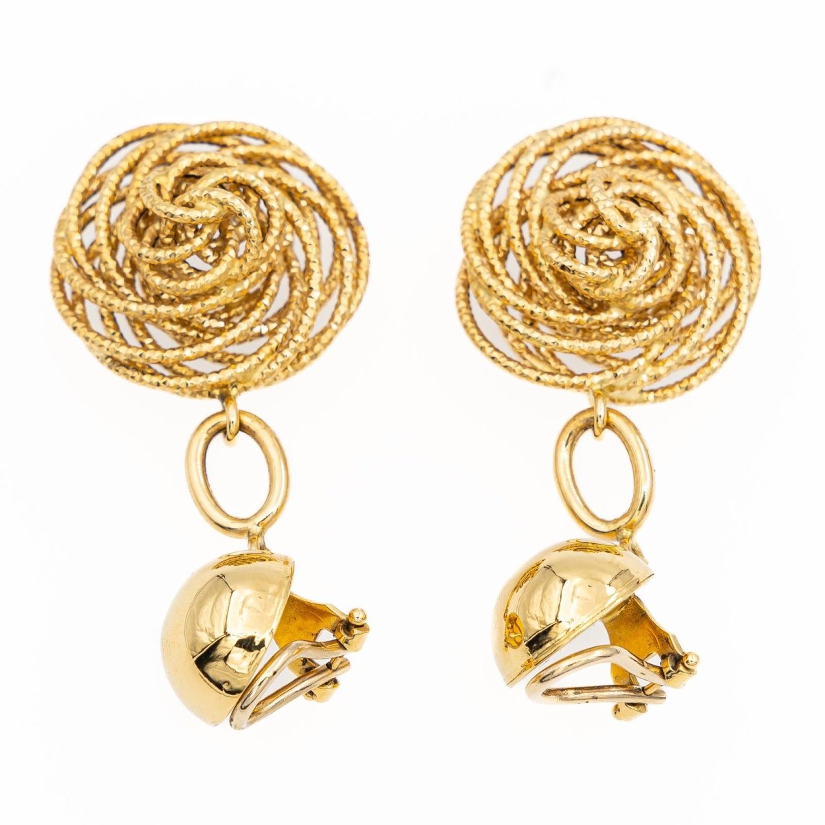 Boucles d'oreilles Pendantes Or jaune - Castafiore