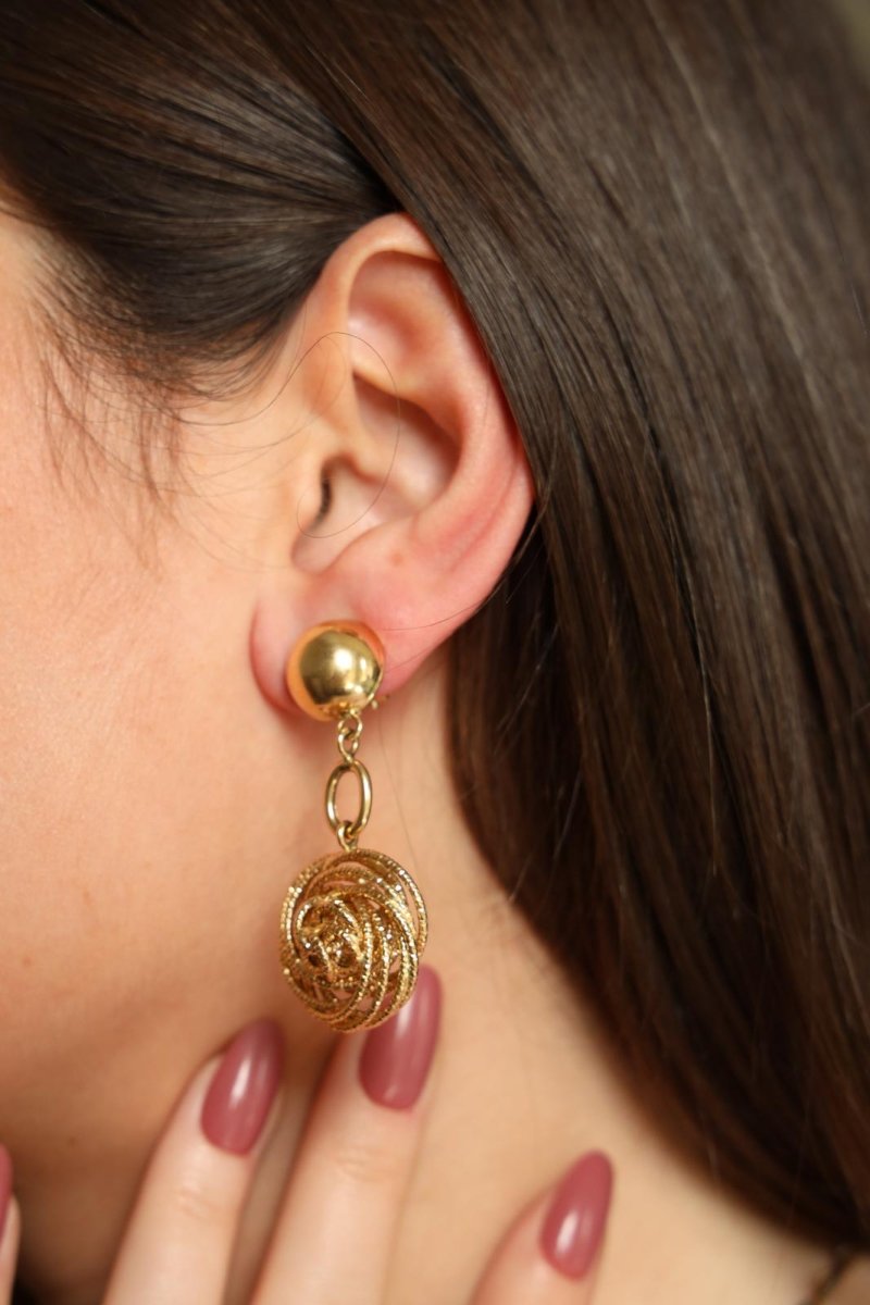 Boucles d'oreilles Pendantes Or jaune - Castafiore