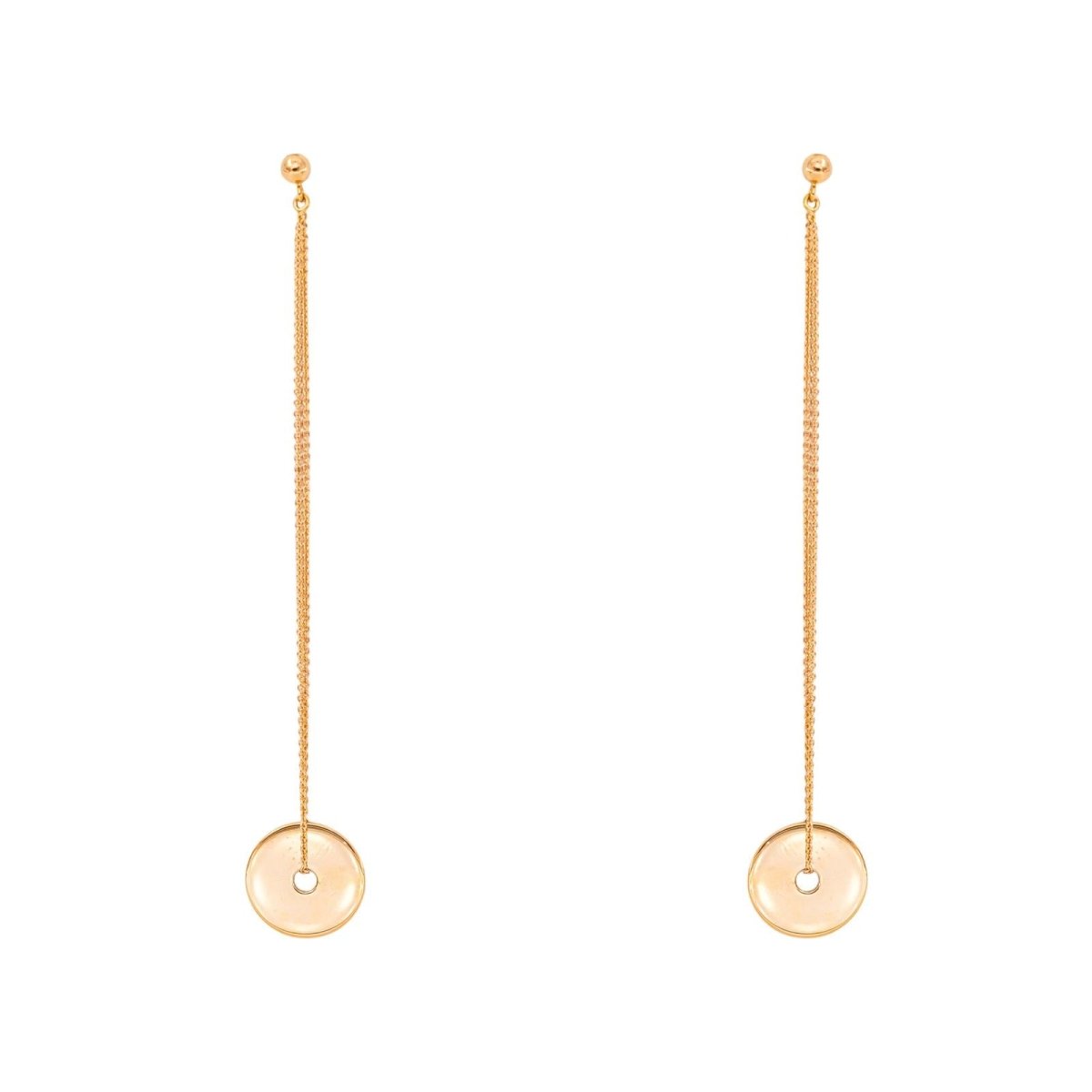 Boucles d'oreilles Pendantes Or rose - Castafiore