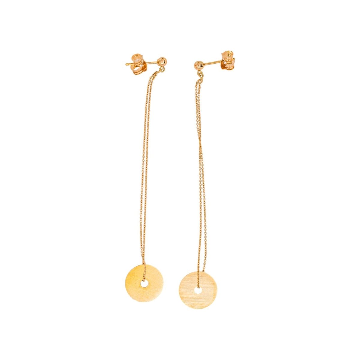 Boucles d'oreilles Pendantes Or rose - Castafiore