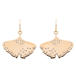 Boucles d'oreilles Pendantes Or rose Diamant - Castafiore