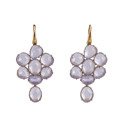Boucles d'oreilles Pendantes POMELLATO en or jaune et pierres de Capri - Castafiore