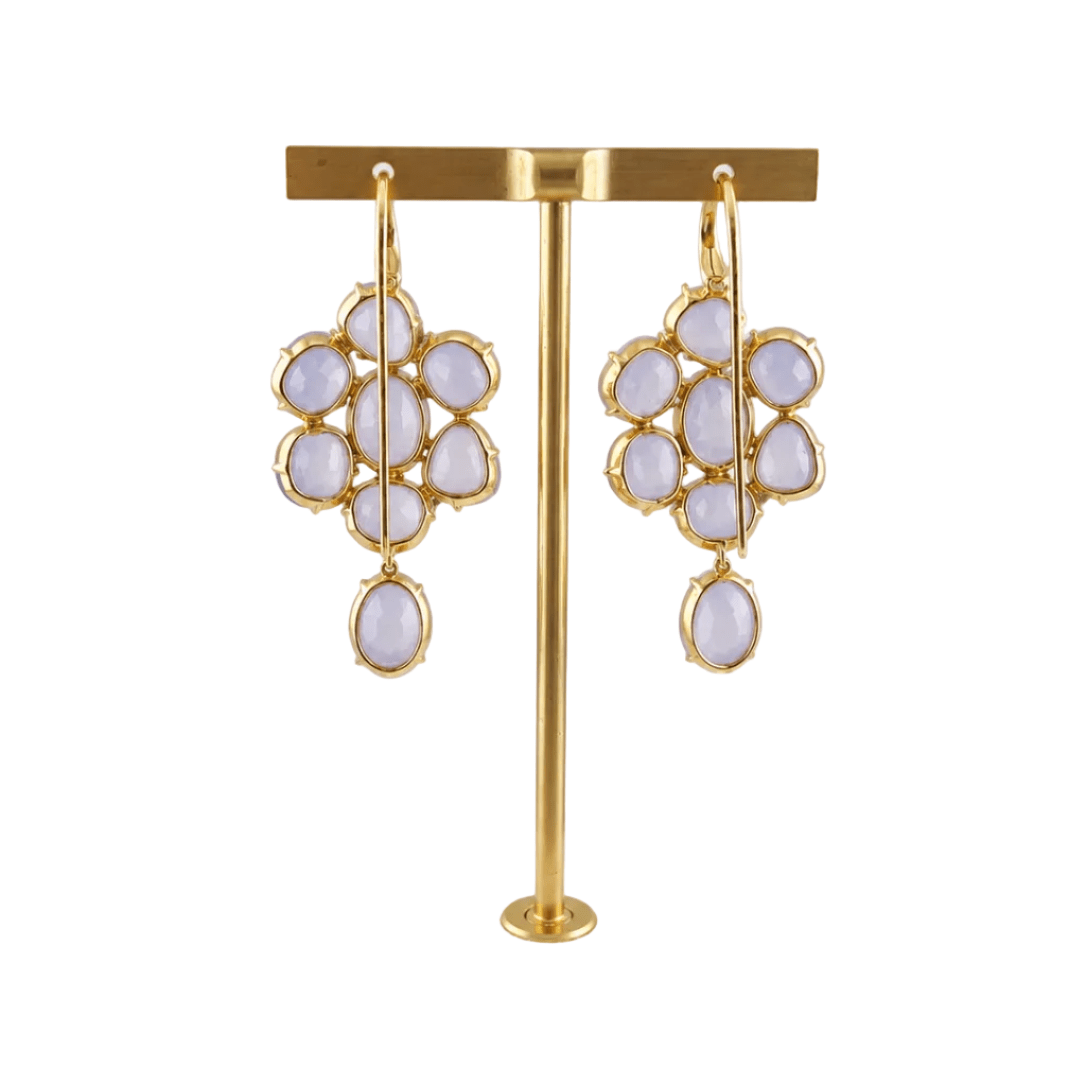 Boucles d'oreilles Pendantes POMELLATO en or jaune et pierres de Capri - Castafiore