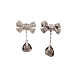 Boucles d'oreilles Pendantes POMELLATO "Forever" en or, quartz et diamants - Castafiore