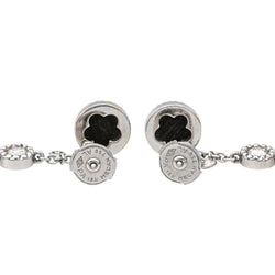 Boucles d'oreilles Pendantes SUSIE OTÉRO en or blanc, onyx et diamants - Castafiore