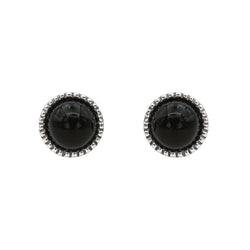 Boucles d'oreilles Pendantes SUSIE OTÉRO en or blanc, onyx et diamants - Castafiore