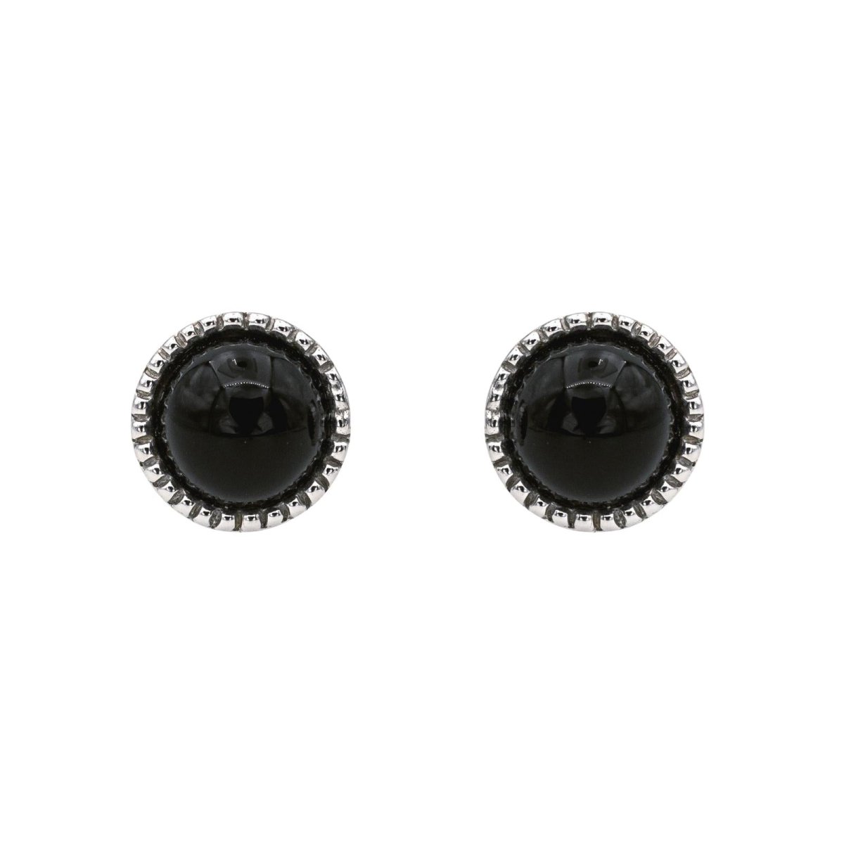 Boucles d'oreilles Pendantes SUSIE OTÉRO en or blanc, onyx et diamants - Castafiore