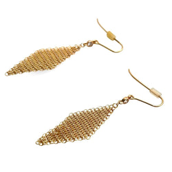 Boucles d'oreilles Pendantes TIFFANY & CO. en or jaune et diamants - Castafiore
