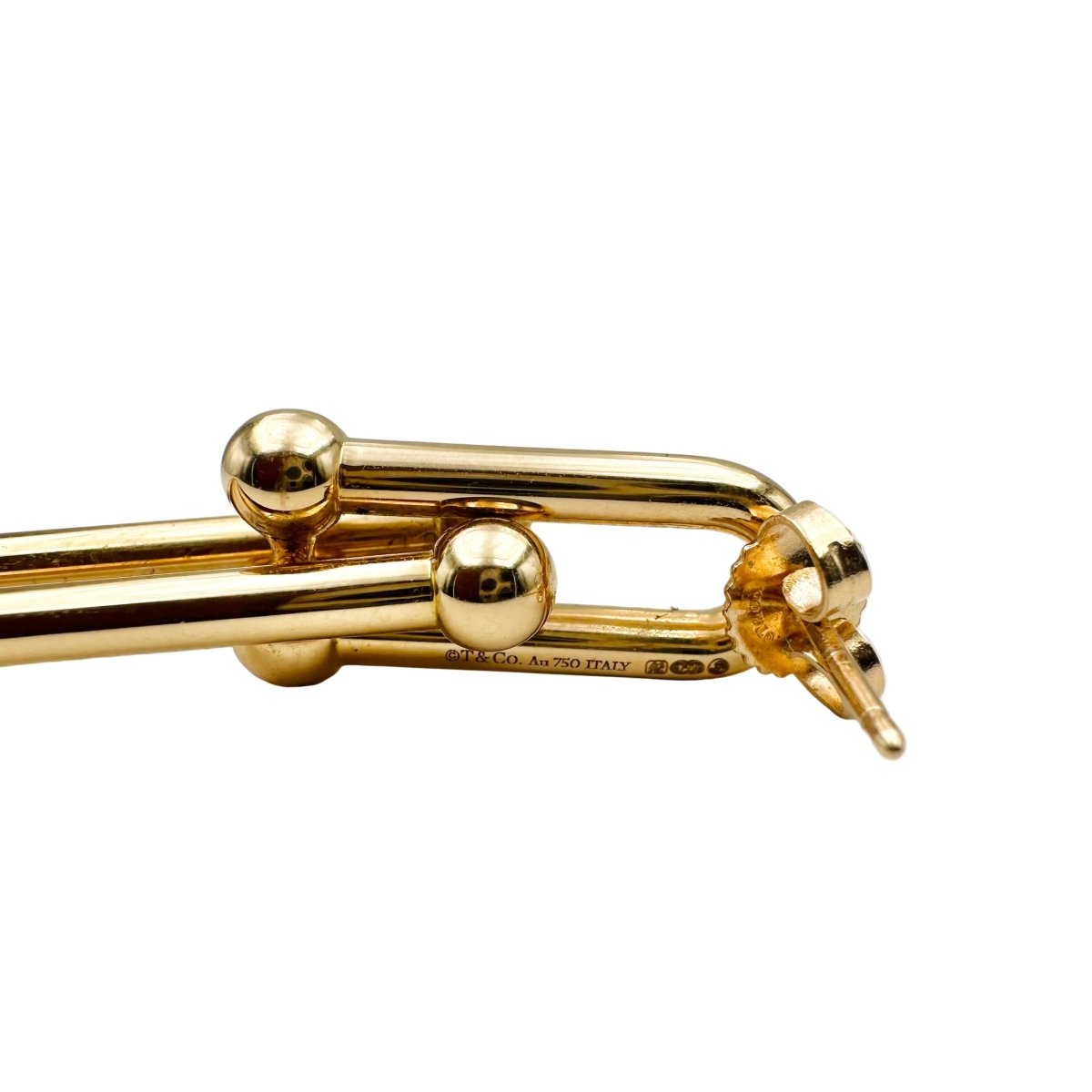 Boucles d'oreilles Pendantes TIFFANY & CO. "HardWear" en or rose - Castafiore