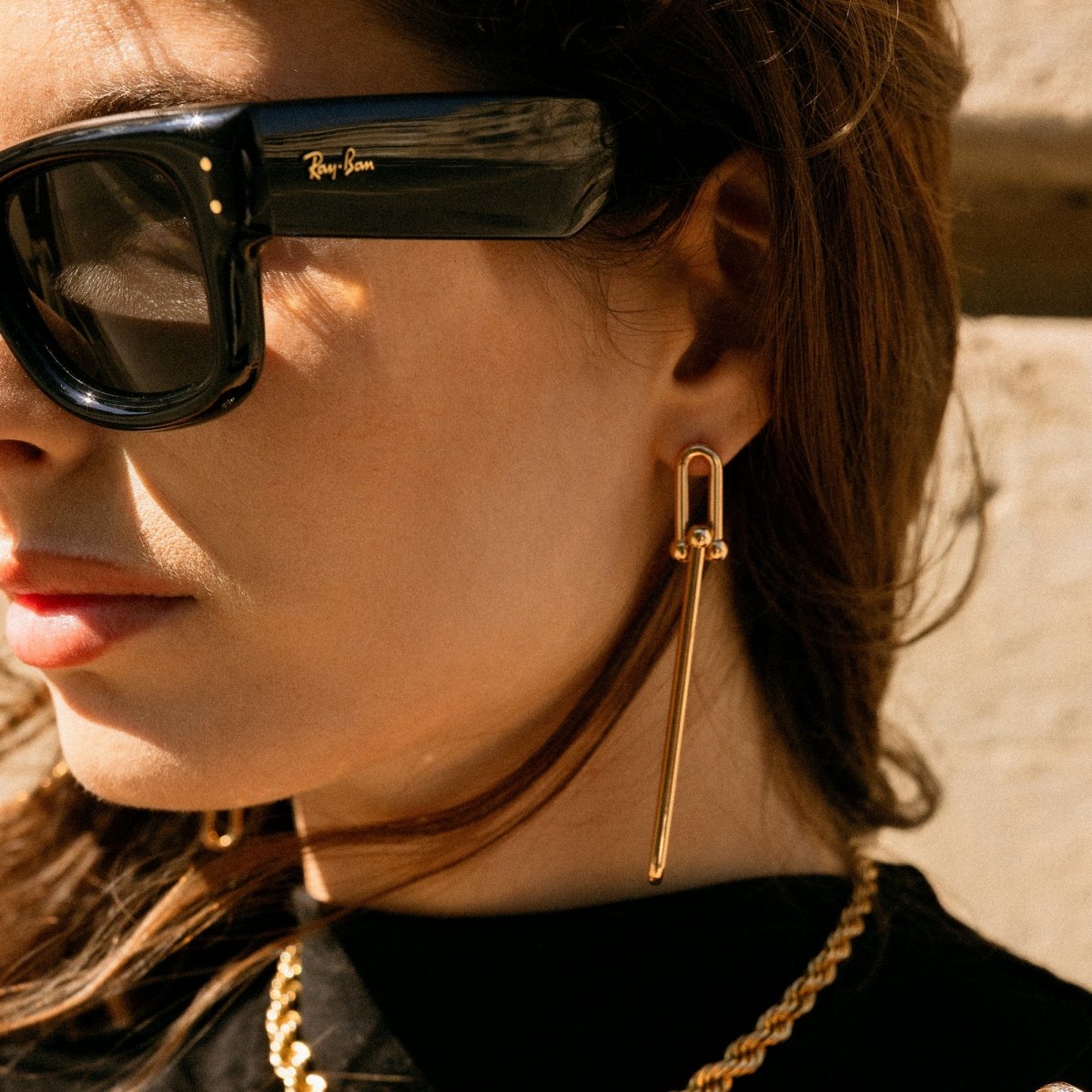 Boucles d'oreilles Pendantes TIFFANY & CO. "HardWear" en or rose - Castafiore