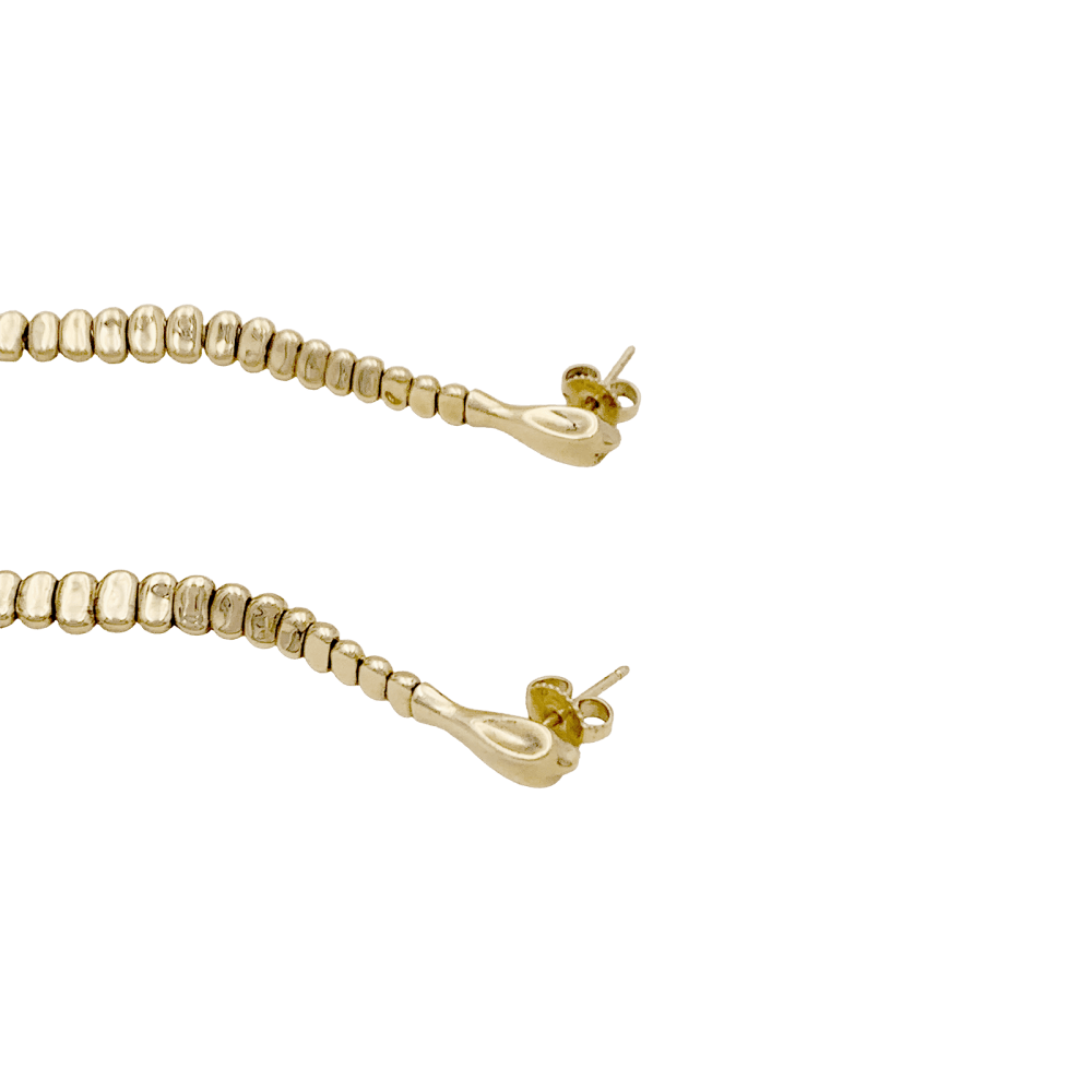 Boucles d'oreilles Pendantes TIFFANY & CO x ELSA PERETTI "Snake" en or jaune - Castafiore