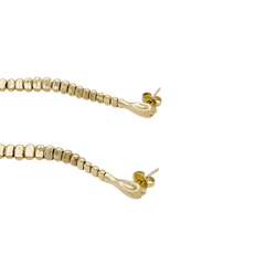 Boucles d'oreilles Pendantes TIFFANY & CO x ELSA PERETTI "Snake" en or jaune - Castafiore