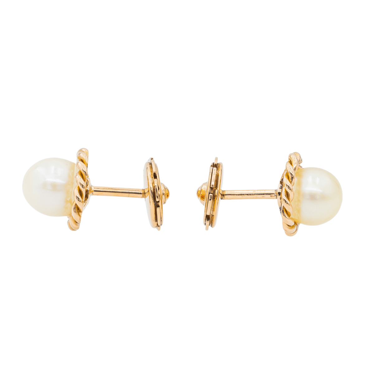 Boucles d'oreilles Perle Or jaune Perle - Castafiore