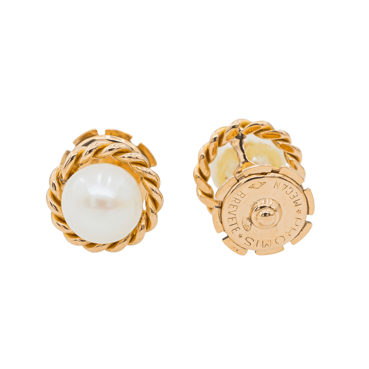 Boucles d'oreilles Perle Or jaune Perle - Castafiore