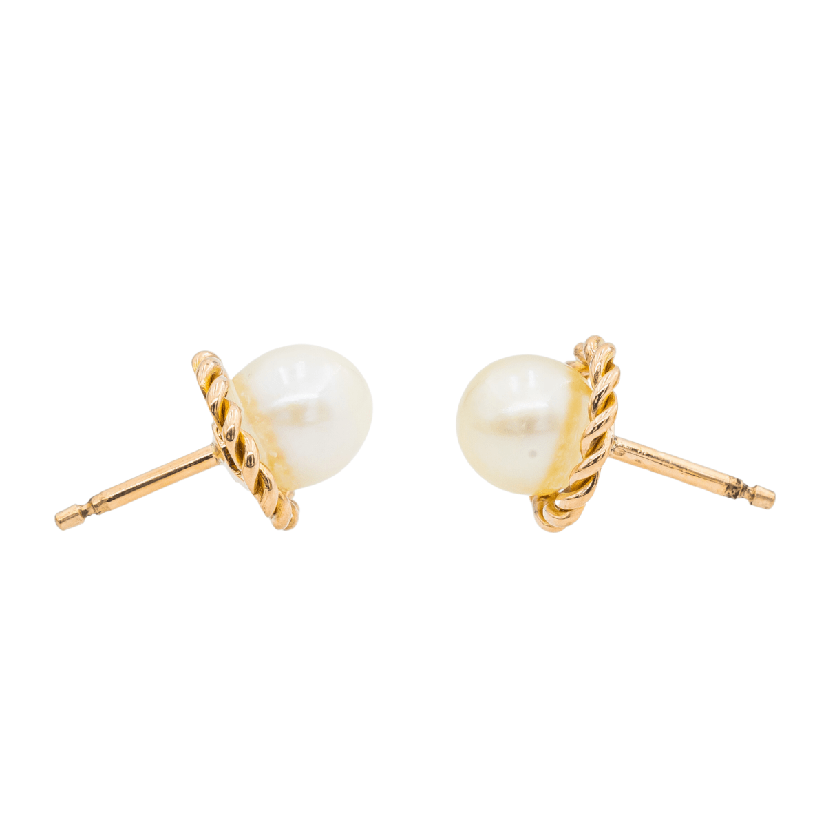 Boucles d'oreilles Perle Or jaune Perle - Castafiore