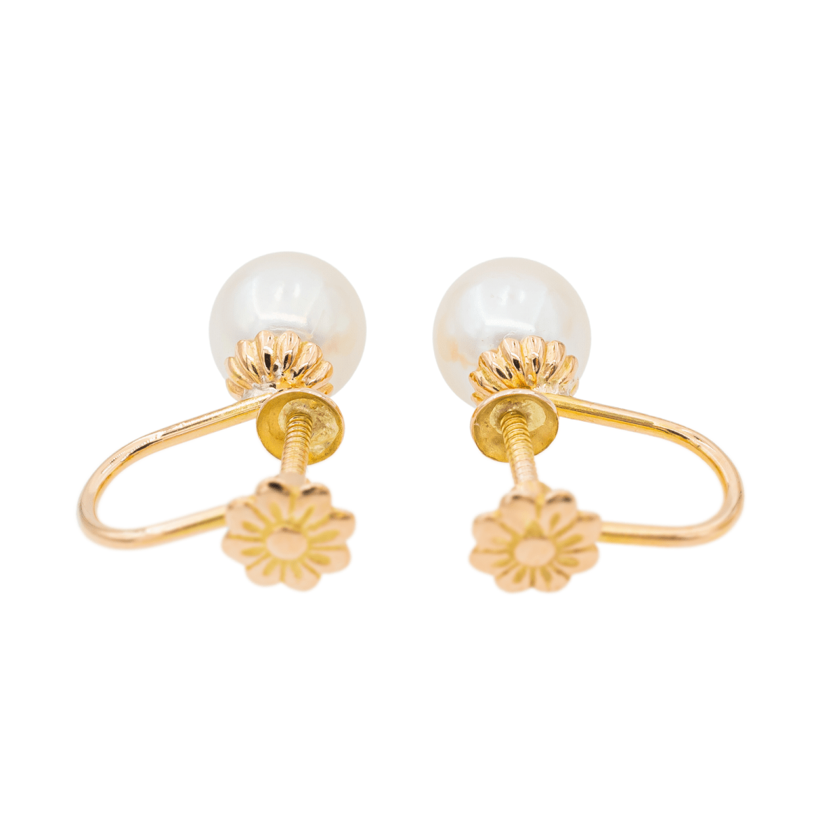 Boucles d'oreilles Perle Or rose Perle - Castafiore