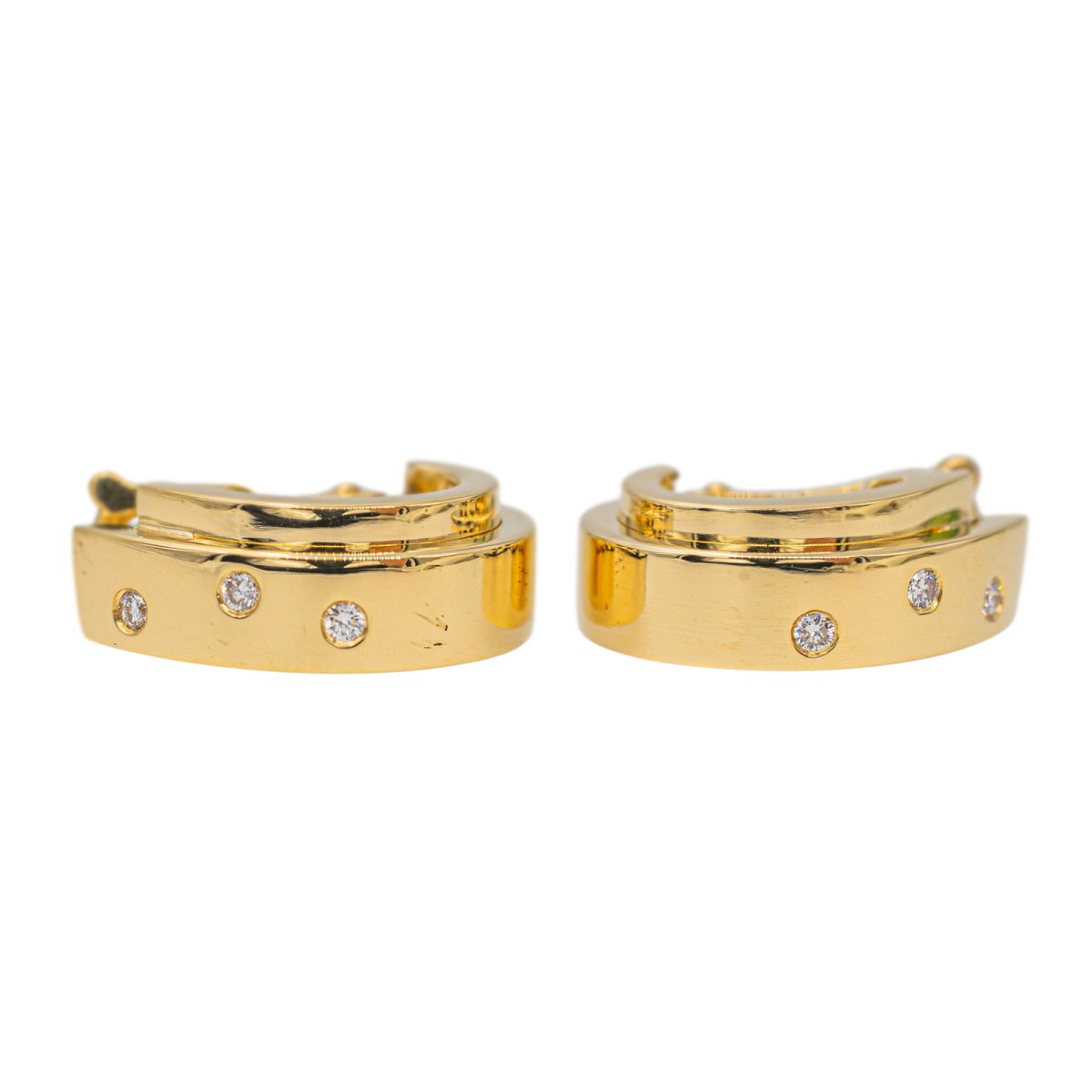 Boucles d'oreilles PIAGET en Or jaune et Diamant - Castafiore