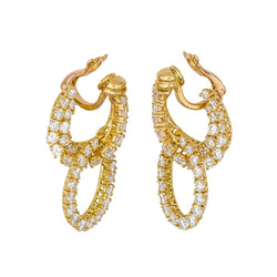Boucles d'oreilles PIAGET en or jaune et diamants - Castafiore
