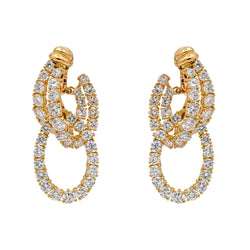 Boucles d'oreilles PIAGET en or jaune et diamants - Castafiore