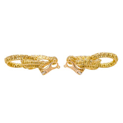 Boucles d'oreilles PIAGET en or jaune et diamants - Castafiore