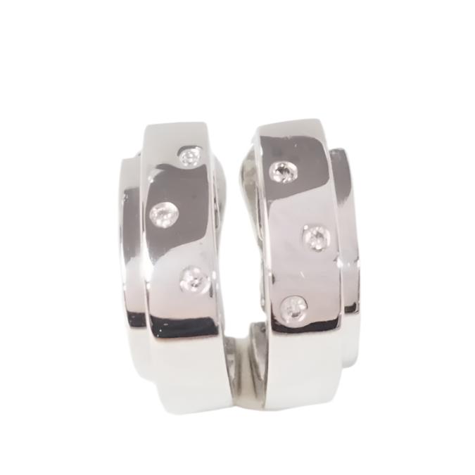 Boucles d'oreilles Piaget Possession en or blanc et diamants - Castafiore