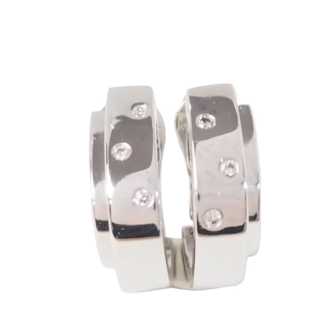 Boucles d'oreilles Piaget Possession en or blanc et diamants - Castafiore