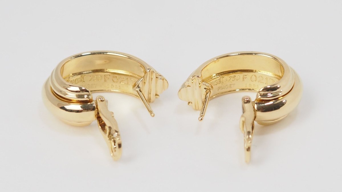 Boucles d'oreilles PIAGET "Possession" en or jaune et diamant - Castafiore