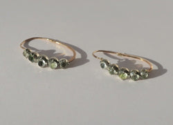 Boucles d'oreilles Poissardes en or rose et argent - Castafiore