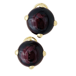 Boucles d'oreilles Pomellato, "Griffe", grenat, or jaune. - Castafiore