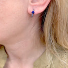 Boucles d'oreilles POMELLATO "M'ama non M'ama" en or rose, saphirs et lapis - lazuli - Castafiore