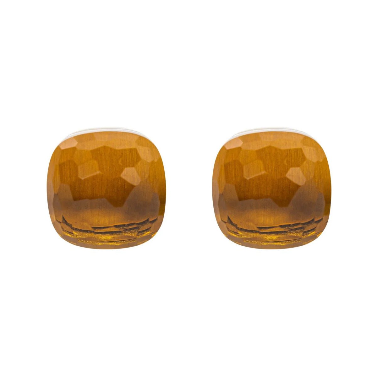 Boucles d'oreilles POMELLATO "Nudo" en or jaune et citrine - Castafiore