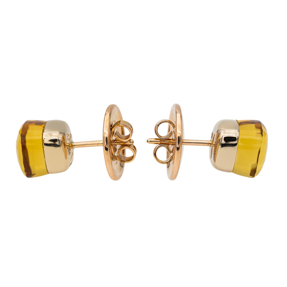 Boucles d'oreilles POMELLATO Nudo en or jaune et citrine