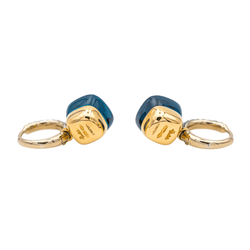 Boucles d'oreilles POMELLATO "Nudo" en or rose, topazes et diamants - Castafiore