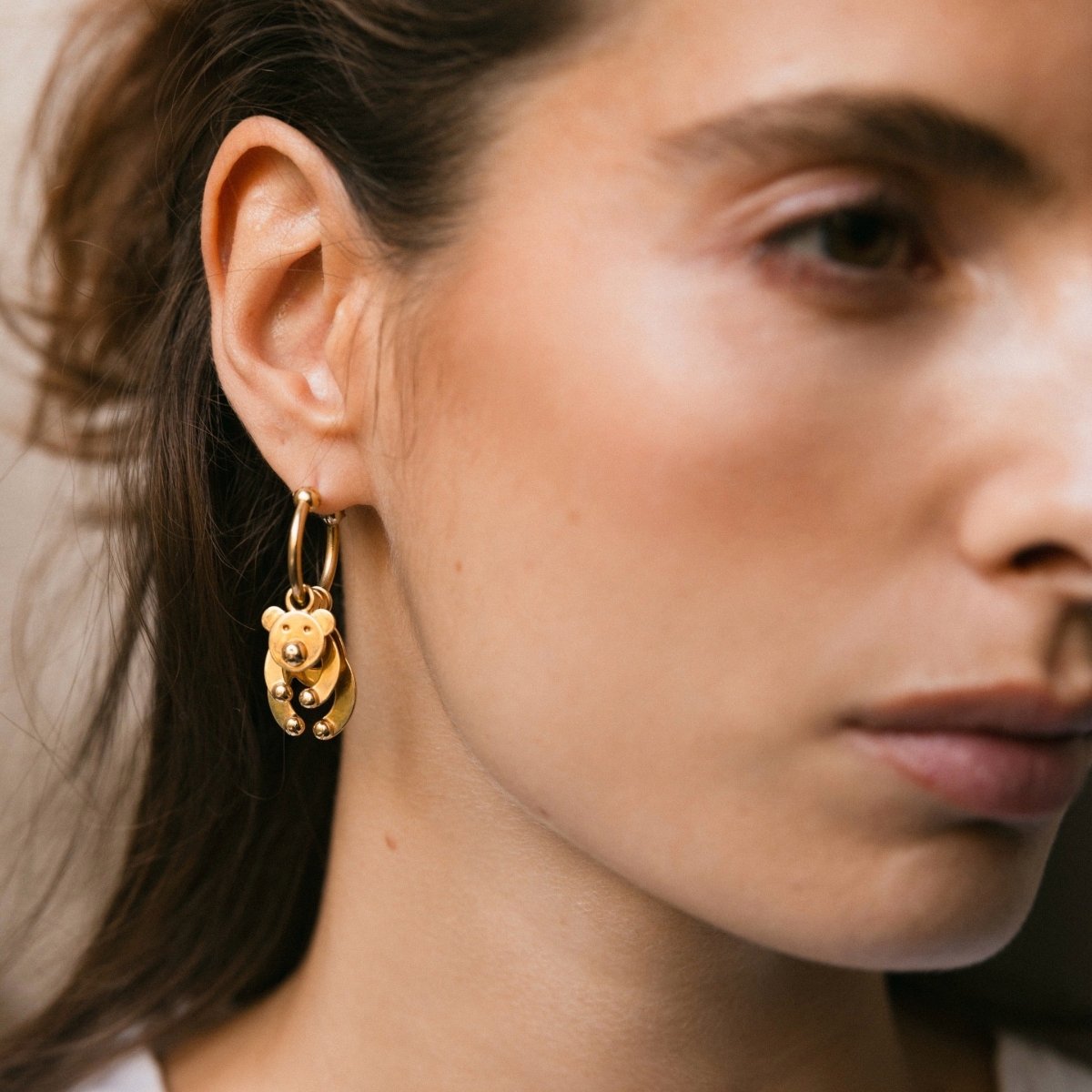 Boucles d'oreilles POMELLATO "Orsetto" en or jaune - Castafiore