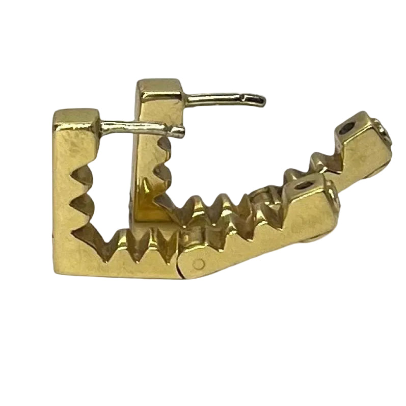 Boucles d'oreilles PONTE VECCHIO GIOIELLI en or jaune et diamants - Castafiore