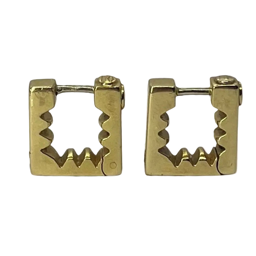 Boucles d'oreilles PONTE VECCHIO GIOIELLI en or jaune et diamants - Castafiore