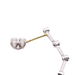 Boucles d'oreilles PRASIOLITE en or blanc et diamants - Castafiore