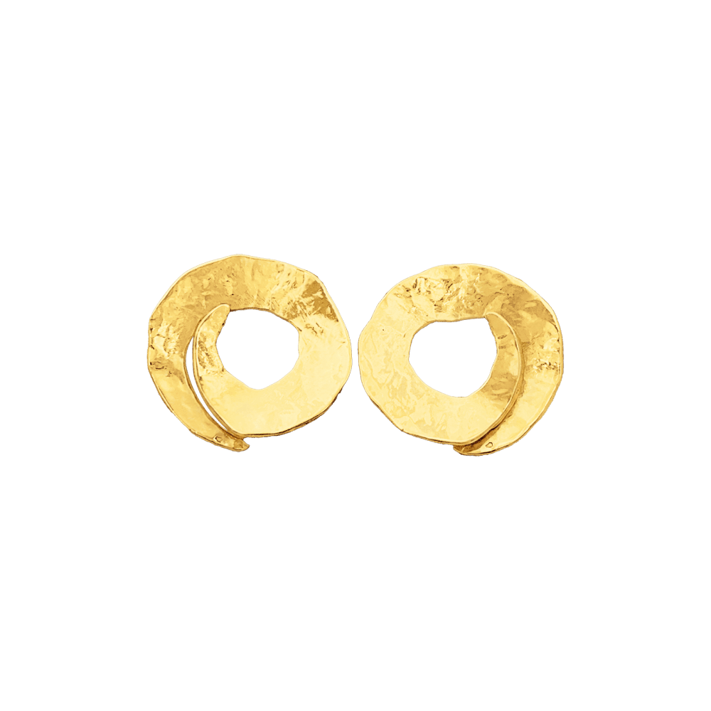 Boucles d'oreilles Puces ARTHUS-BERTRAND en or jaune - Castafiore