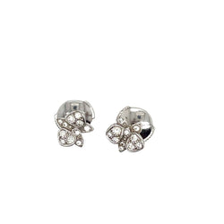 Boucles d'oreilles Puces CARTIER "Caresse d'orchidées" en or blanc et diamants - Castafiore