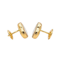 Boucles d'oreilles Puces CHOPARD "Happy Diamonds Icons" en or jaune et diamants - Castafiore