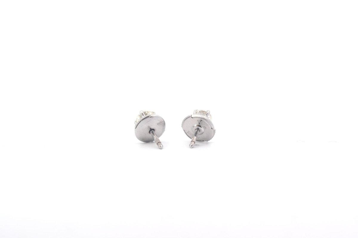 Boucles d’oreilles puces diamants extra blanc - Castafiore