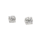 Boucles d'oreilles Puces en or blanc et diamant - Castafiore